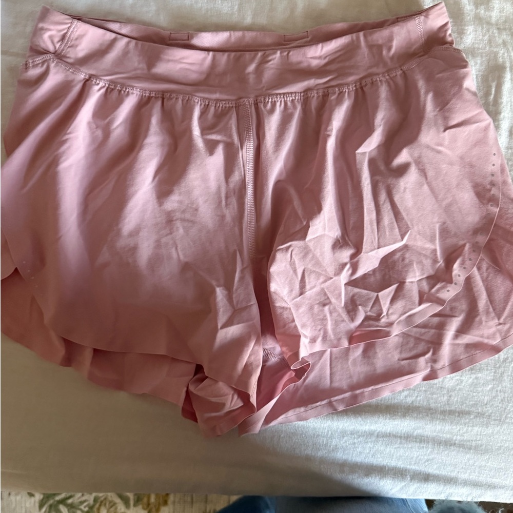 Lululemon Fast and Free Pink Shorts